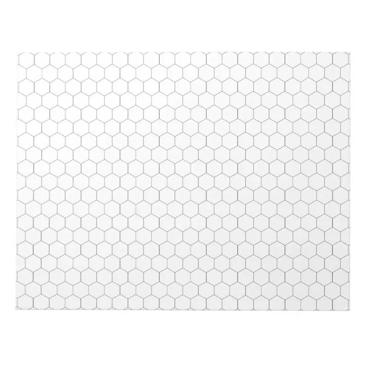 large hexagon graph paper note pad zazzle