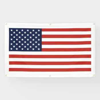 Large High Quality Us Flag Banner by zarenmusic at Zazzle
