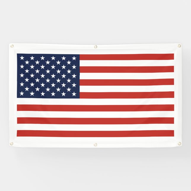 Large High Quality US Flag Banner (Horizontal)