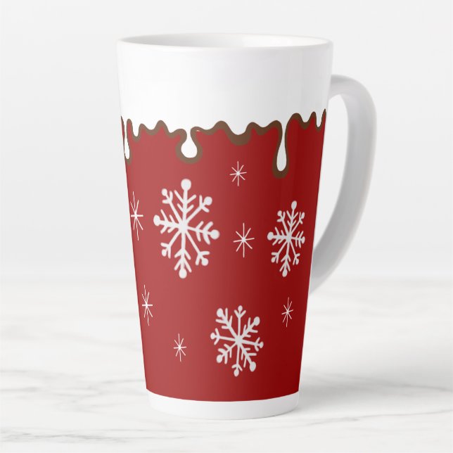 Large Holiday Latte Coffee Mug Gift (Right Angle)