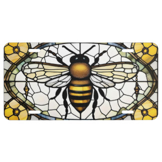 LARGE HONEY BEE LICENSE PLATE
