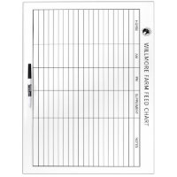 Large Horse Barn Feed Chart Equine Care Chart Logo