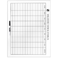Large Horse Barn Feed Chart Equine Care Chart Logo