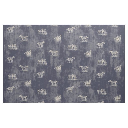 large horse brighter horses fabric