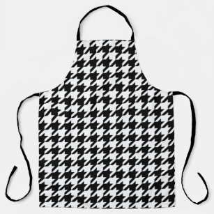 Large Houndstooth Pattern Cooking Apron