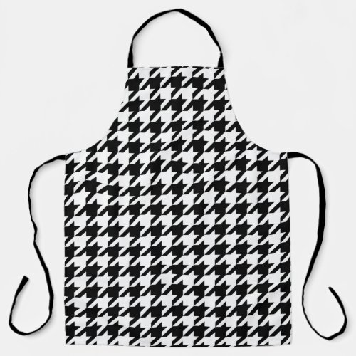 Large Houndstooth Pattern Cooking Apron