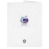 large Husband Christmas Card - Snowman In Heart (Back)