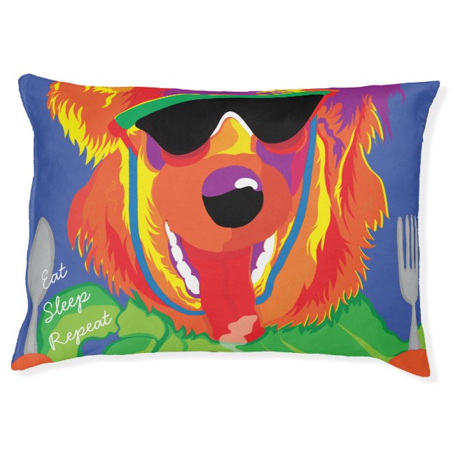 Large Indoor Dog Bed "Hungry Dog" (Front)