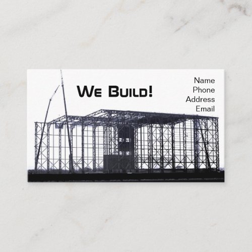 Large Industrial Steel Structure Construction Business Card