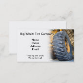 Large Industrial Tire Repair and Service Business Card (Front/Back)