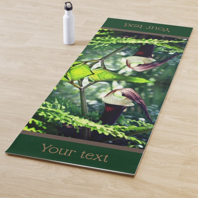 Large Jack In The Pulpit Flower Personalized Yoga Mat (In Situ)