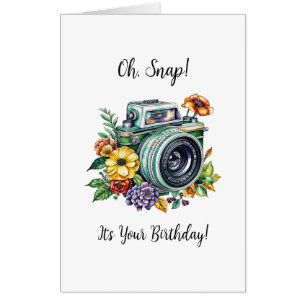 Large Jumbo-sized Oh, Snap It's Your Birthday! Card
