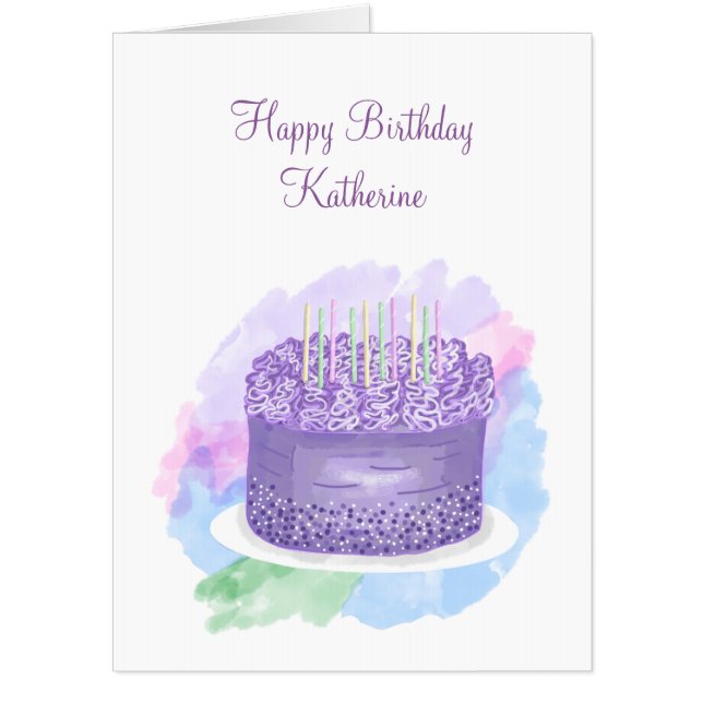 Large Jumbo Sized Personalized Birthday Card (Front)