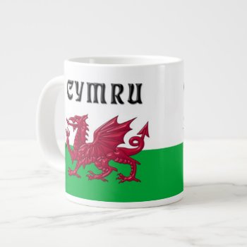 Large Jumbo Welsh Dragon Mug by DL_Designs at Zazzle