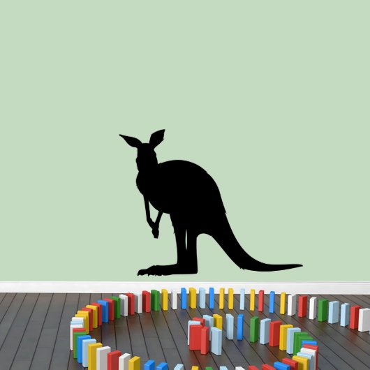 Large Kangaroo Silhouette Wall Decal (Large)