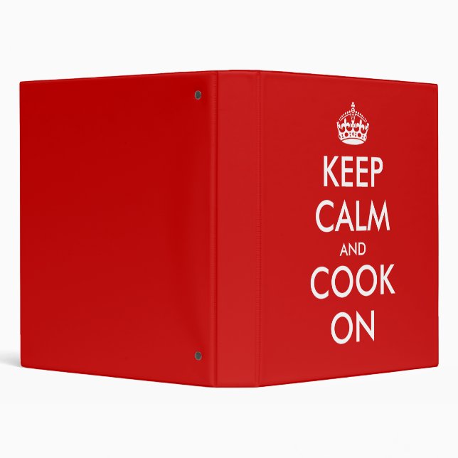 Large keep calm binder | Customizable text design (Background)