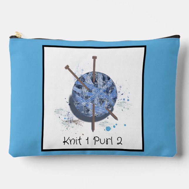 Large Knitting Accessory Pouch (Front)