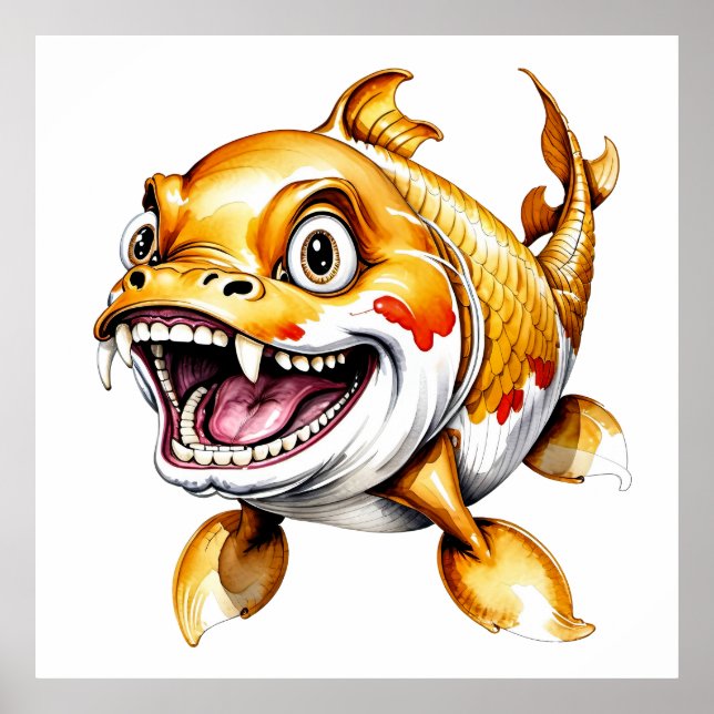 Large Koi Carp - Archival Art Print (Front)