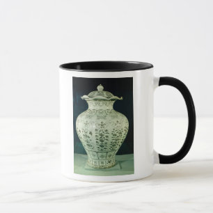 Large 'Kuoan' vase decorated with blue flowers Mug
