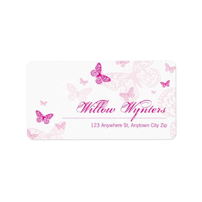 LARGE LABEL SEALS butterflies 1