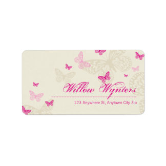 LARGE LABEL SEALS :: butterflies 4