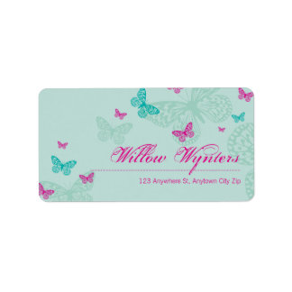 LARGE LABEL SEALS :: butterflies 5