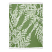 Large Lacy White Ferns Lamp Shade (Front)