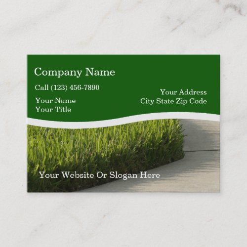 Large Landscaping Business Cards Template