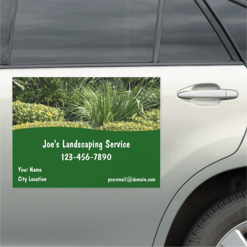 Large Landscaping Service Theme Truck Magnets