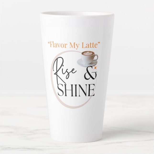 Large Latte Flavor Rise & Shine Mug (Front)