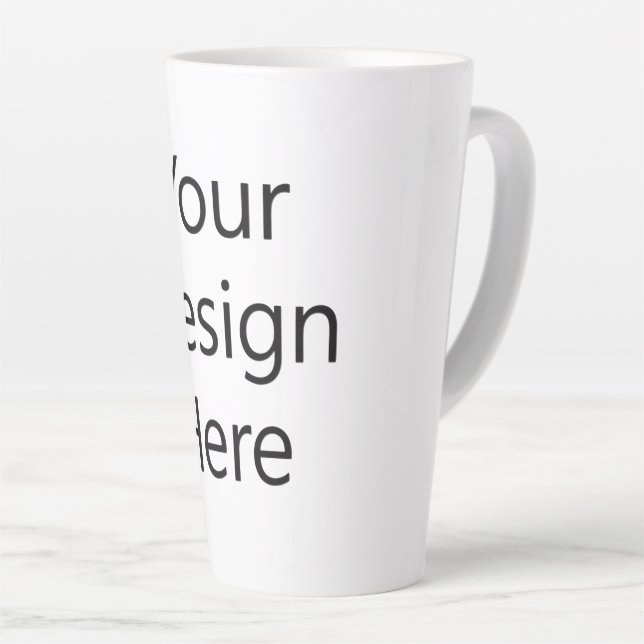 Large Latte Mug 17oz (Right Angle)