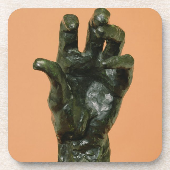 Large Left Hand (bronze) Coaster (Front)