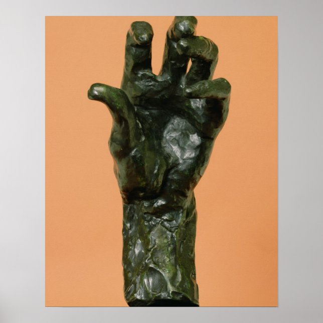 Large Left Hand (bronze) Poster (Front)