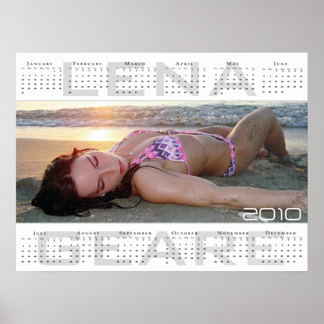 Large Lena geare 2010 calendar Poster (Front)