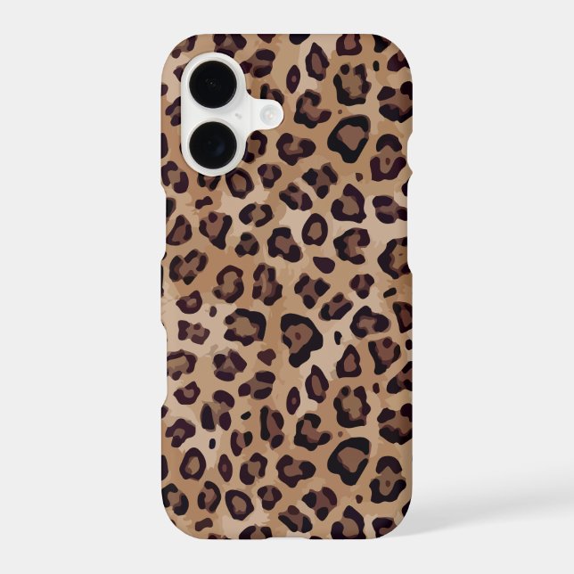 Large Leopard Print Iphone Case (Back)