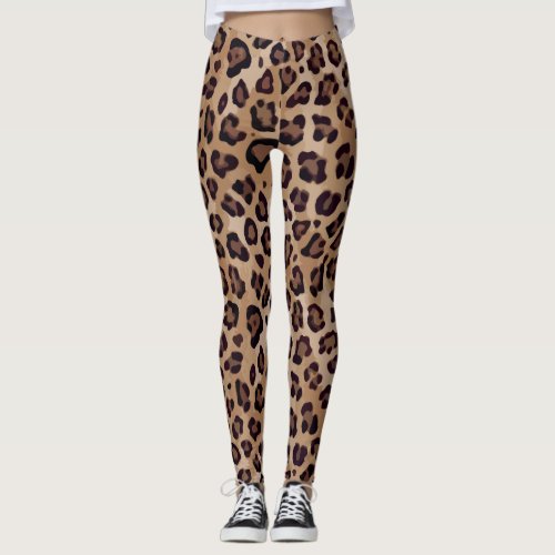 Large Leopard Print Leggings