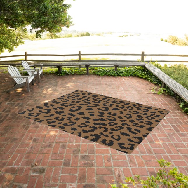 Large Leopard Print Outdoor Rug (Insitu (Outdoor 3))