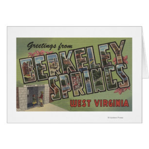 Large Letter Scenes - Berkeley Springs, WV Cards