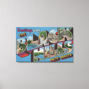 Large Letter Scenes - Black Hills, SD Canvas Print