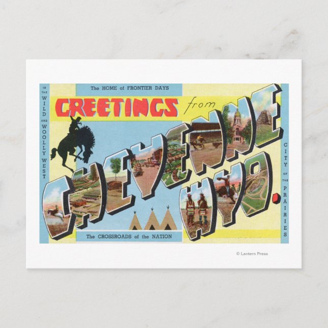 Large Letter Scenes, Greetings From 2 Postcard (Front)