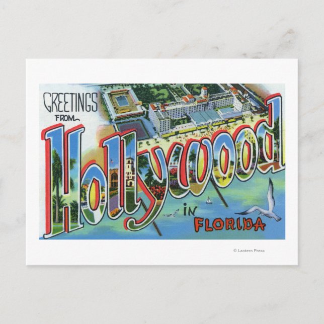 Large Letter Scenes, Greetings From 3 Postcard (Front)