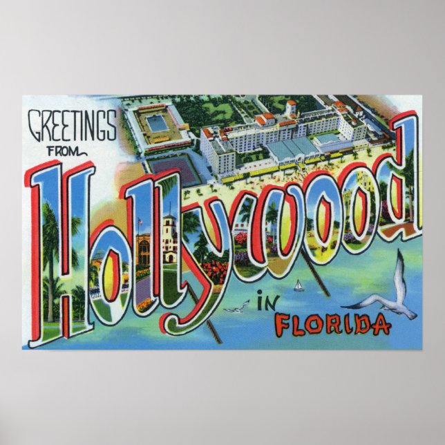 Large Letter Scenes, Greetings From 4 Poster (Front)