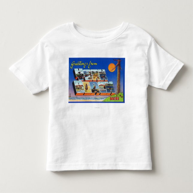 Large Letter Scenes, Greetings From Toddler T-shirt (Front)