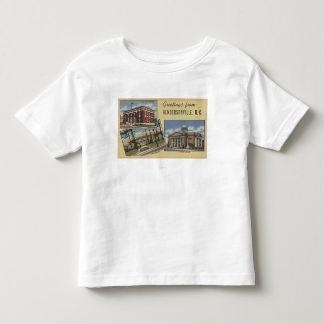 Large Letter Scenes - Hendersonville, NC Toddler T-shirt (Front)