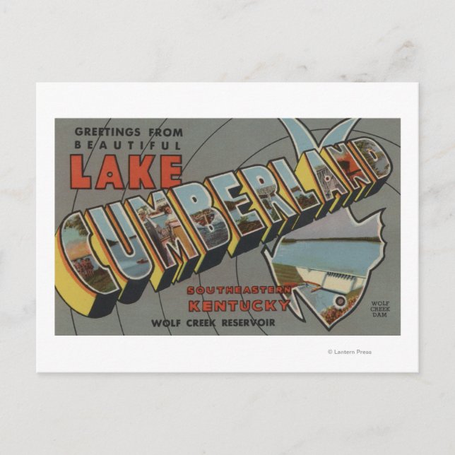 Large Letter Scenes - Lake Cumberland, KY Postcard (Front)