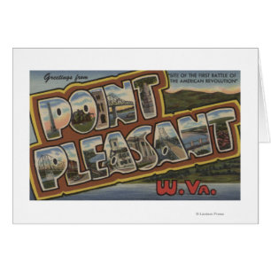 Large Letter Scenes - Point Pleasant, WV Cards