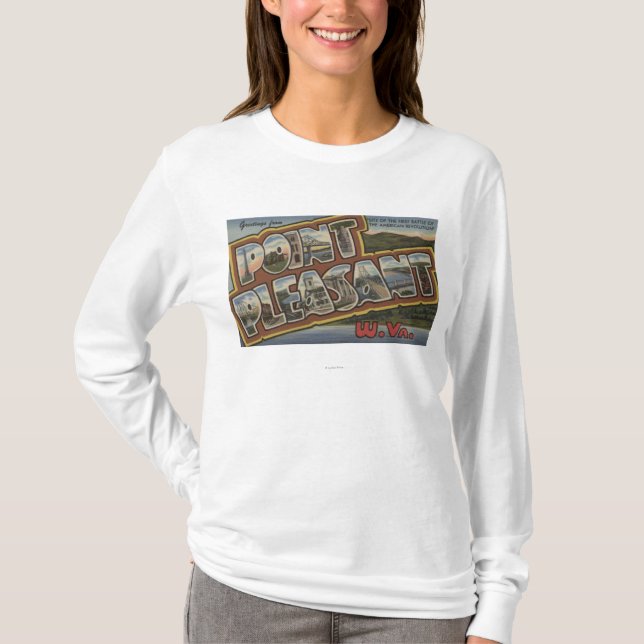 Large Letter Scenes - Point Pleasant, WV T-Shirt (Front)
