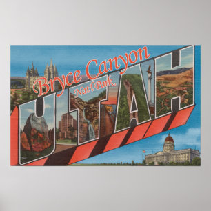 Large Letter Scenes Poster