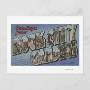 Large Letter Scenes - Rock City Gardens, TN Postcard