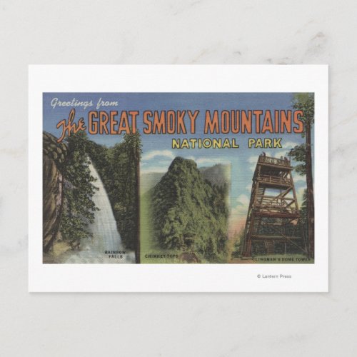 Large Letter Scenes _ Smoky Mts Natl Park TN 2 Postcard